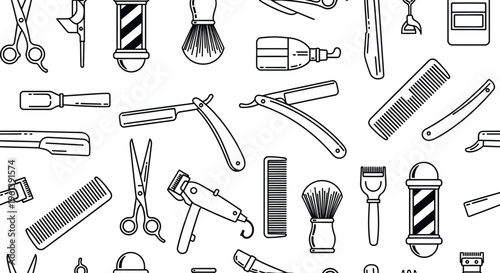 Man haircut essentials and styling tools for grooming