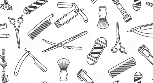 Man haircut essentials barbershop tools and accessories for grooming
