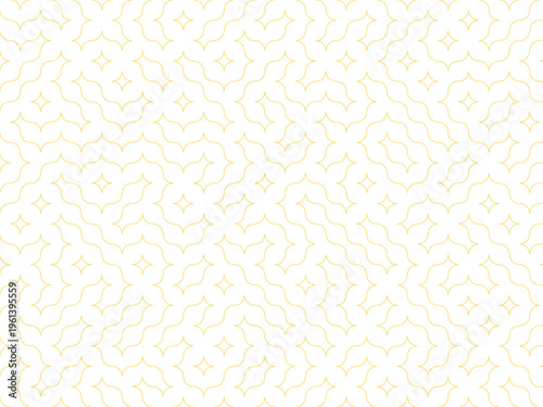 Quadro su tela Organic Arc Tiling Geometric Vector Pattern