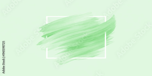 Abstract Brushstroke Composition: An artistic abstract composition with delicate brushstrokes in shades of green, set against a backdrop of soft pastel tones, creates a sense of serenity.