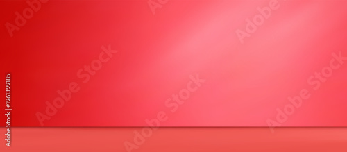 Minimalistic red podium.