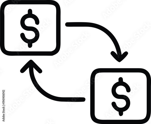 Circular money exchange flow