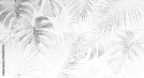 Abstract texture with scattered dark dots on a gray checkerboard grid creating an irregular artistic pattern.