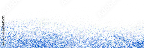 Winter snow scene with 3D white snowdrifts and realistic snowy landscape. 