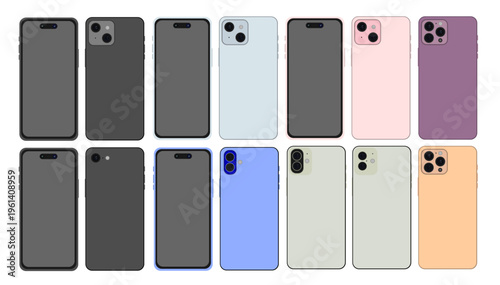 Modern High Tech Cellphones