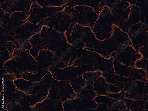 Abstract Wind Flow Field Vector Illustration