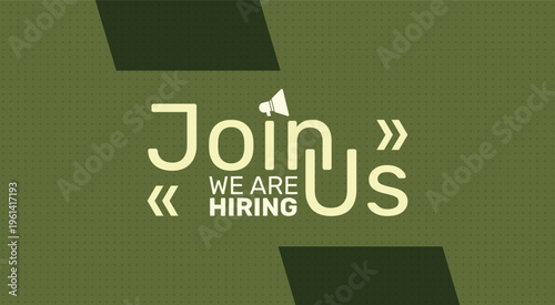Join Us We Are Hiring Recruitment Announcement