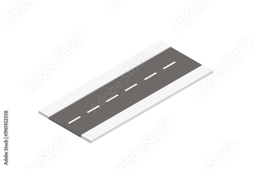 Isometric Long Straight Road Segment