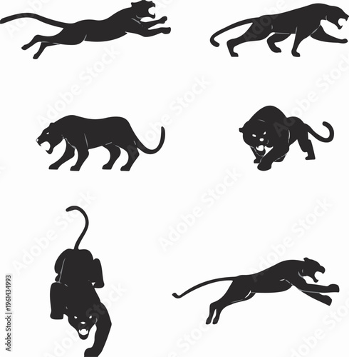 silhouettes of animals