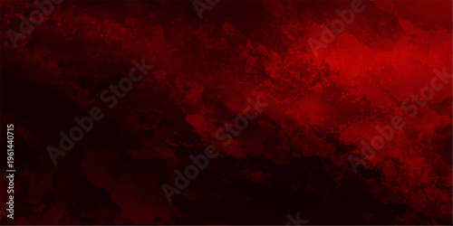 Dark red grunge texture with a dirty paint pattern and smoke design on a black wall backdrop for an old paper art wallpaper