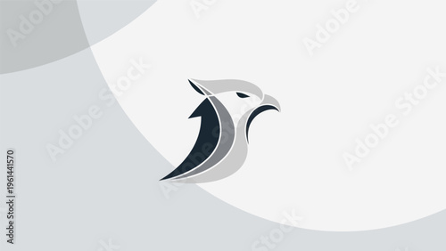 Abstract eagle head symbol design