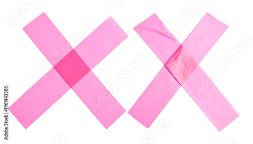 Two pink tape 