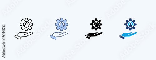 Services Multiple Icon Illustration Vector