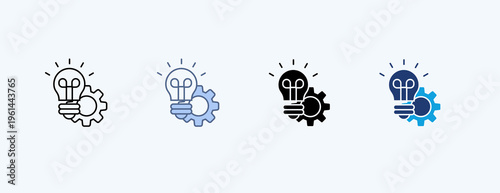 Innovative Multiple Icon Illustration Vector