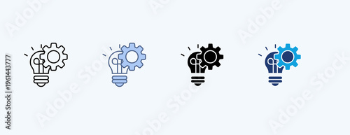 Idea Multiple Icon Illustration Vector