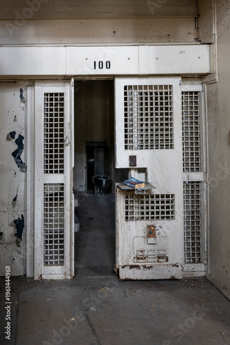 Segregation unit prison cell.