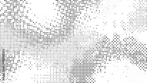 Black pixelated square gradient abstract background vector for corporate presentations fintech apps and structured digital design use