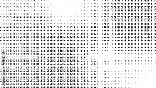Dense square halftone grid abstract background vector for editorial layouts print media packaging and modern corporate branding use