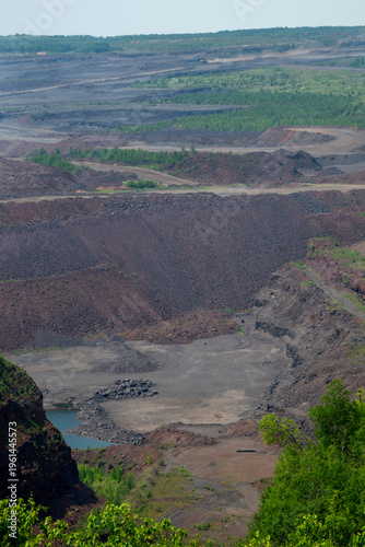 The Hull–Rust–Mahoning Open Pit Iron Mine in Hibbing, Minnesota