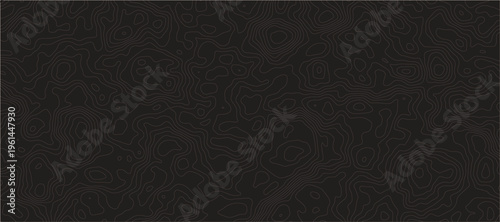 Dark background with light brown topographic lines pattern.