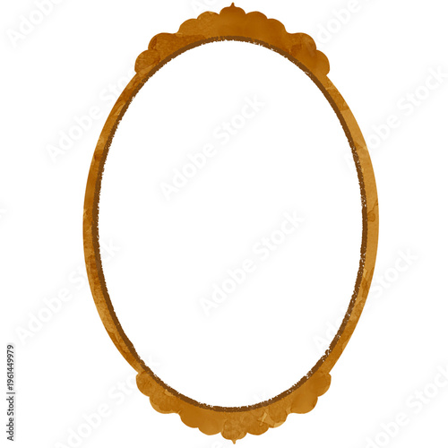 vintage wooden frame for your design - transparant background isolated white