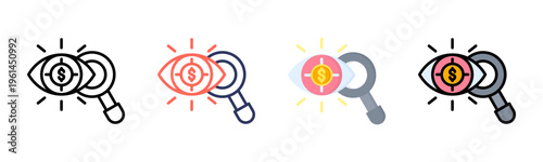 Vision icon sheet multiple style collection