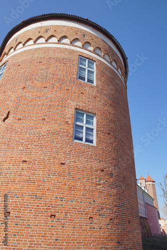 Wieża. Zamek Biskupi w Lidzbarku Warmińskim. Polska - Mazury - Warmia.	