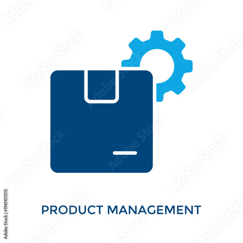 Product Management Icon Dual Tone Style. Vector Illustration For Graphic Design