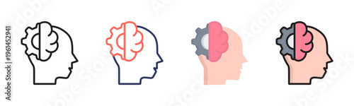 Cognitive icon sheet multiple style collection