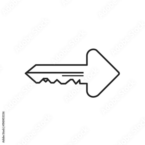 Modern UI Style Login Arrow Icon