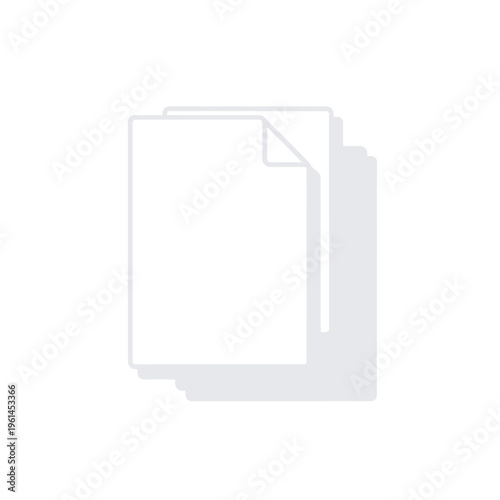 Layered UI Style Copy Documents Icon