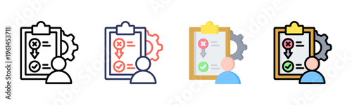 Refinement icon sheet multiple style collection