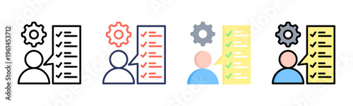 Assessment icon sheet multiple style collection