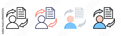 Learning icon sheet multiple style collection