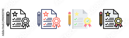 Appraisal icon sheet multiple style collection