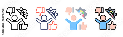 Performance Management icon sheet multiple style collection