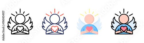 Humility icon sheet multiple style collection