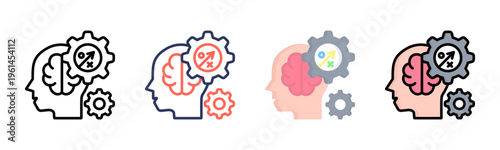 Strategic icon sheet multiple style collection