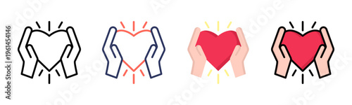 Empathy icon sheet multiple style collection