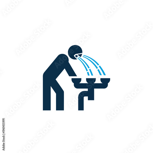 Eye Wash Station Safety Icon