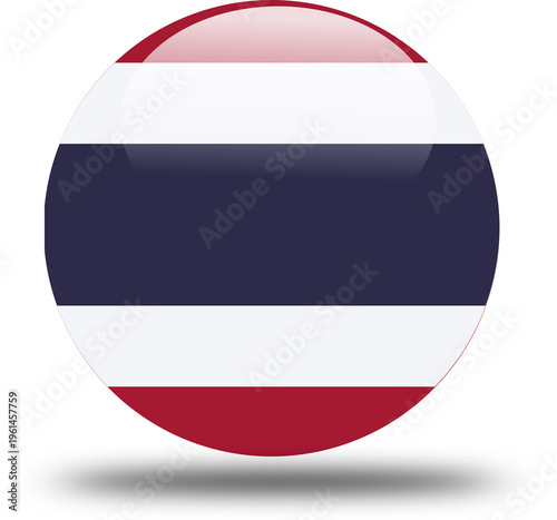 Free Download circle3d look flag of Thailand  - GFXLoad