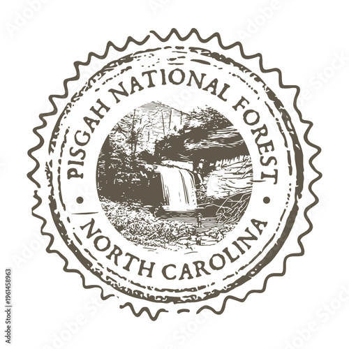 Pisgah National Forest Blue Ridge Mountains North Carolina Passport Cancellation Stamp Postmark Journal