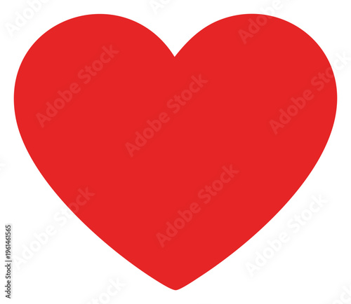 Vibrant Red Heart Symbol of Love and Affection 1.