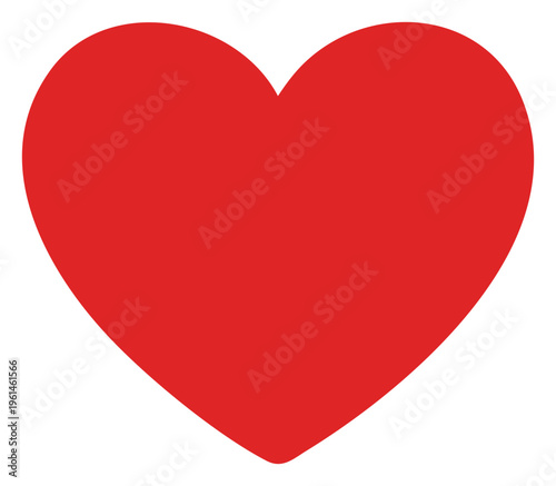 Vibrant Red Heart Symbol of Love and Affection 3.