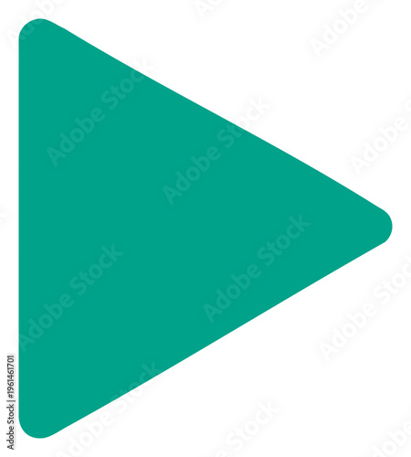 Teal Play Button A Simple Graphic for Media and Entertainment.
