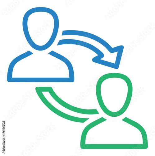 PersontoPerson Interaction A Visual Representation of Exchange and Connection.