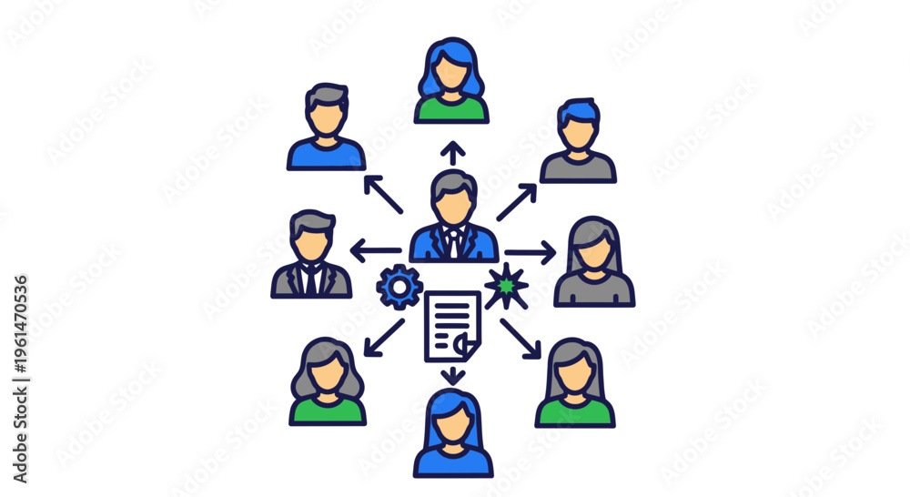 Fototapeta premium Business people team working together collaboration.