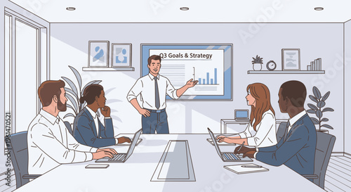 Business people in a meeting room 11.