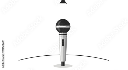 Close up of a microphone 1.