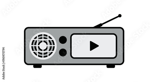 Retro Style Radio Transmitter Device.